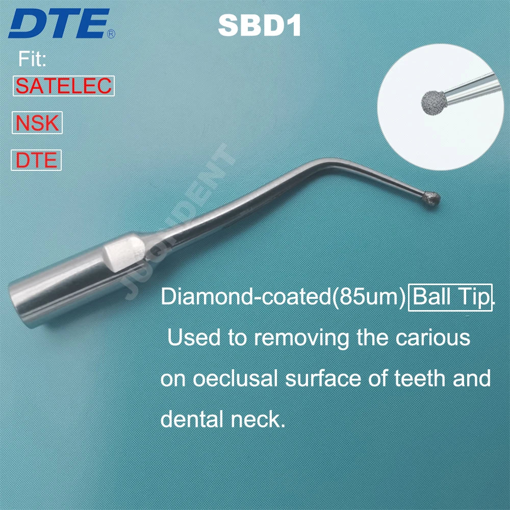 DTE Dental Ultrasonic Scaler Tips Tooth Scaling Tip Cavity Preparation Fit SATELEC NSK Scaler Handpiece SBD1 SBD2 SBD3 SBDR SBDL SBD1