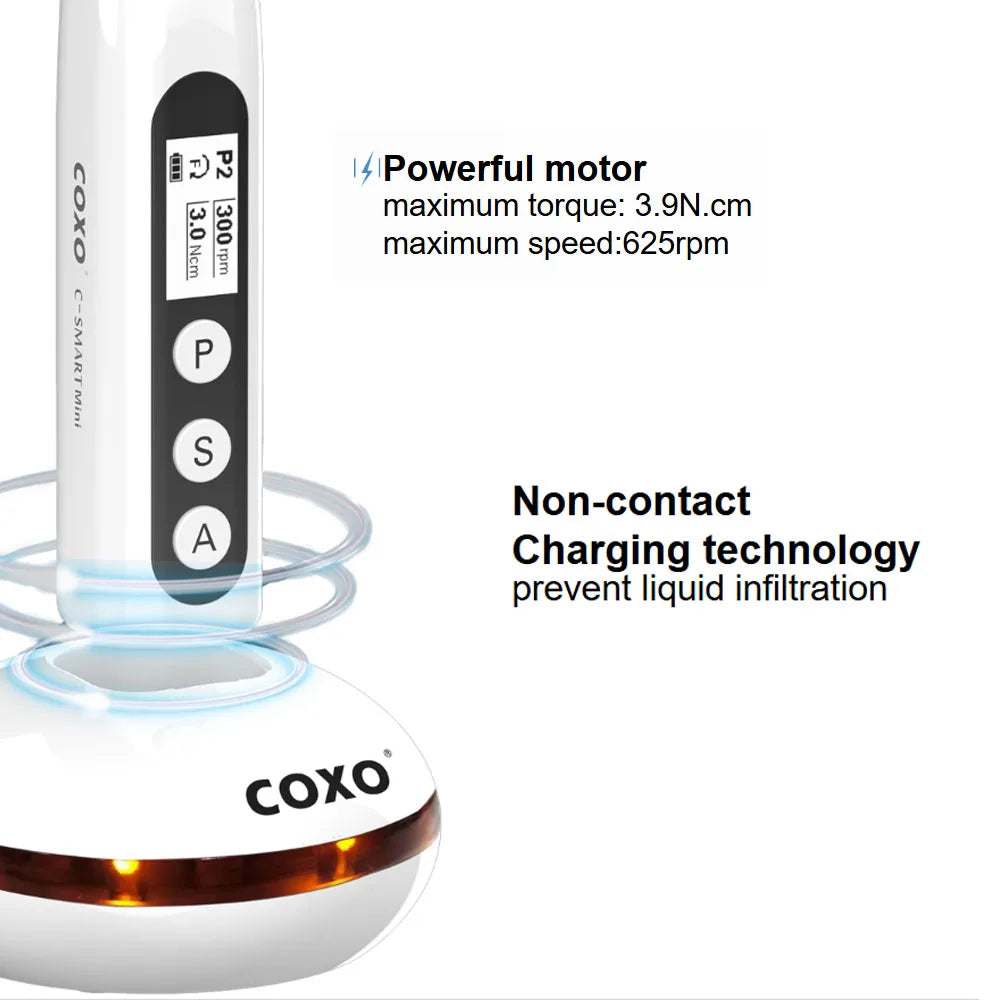 COXO C-Smart-Mini Dental Endo Motor 1:1 Contra-Angle 360° Rotation Endodontic Motor For Endodontics Treatment Dental Tools