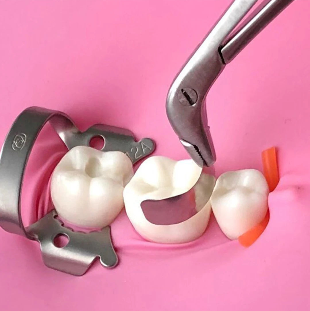 Dentpark Dental Sectional Matrix System Soft Metal Bands M2 1.0 Thickness 0.038MM for class-Ⅱ Composite Resin restoration