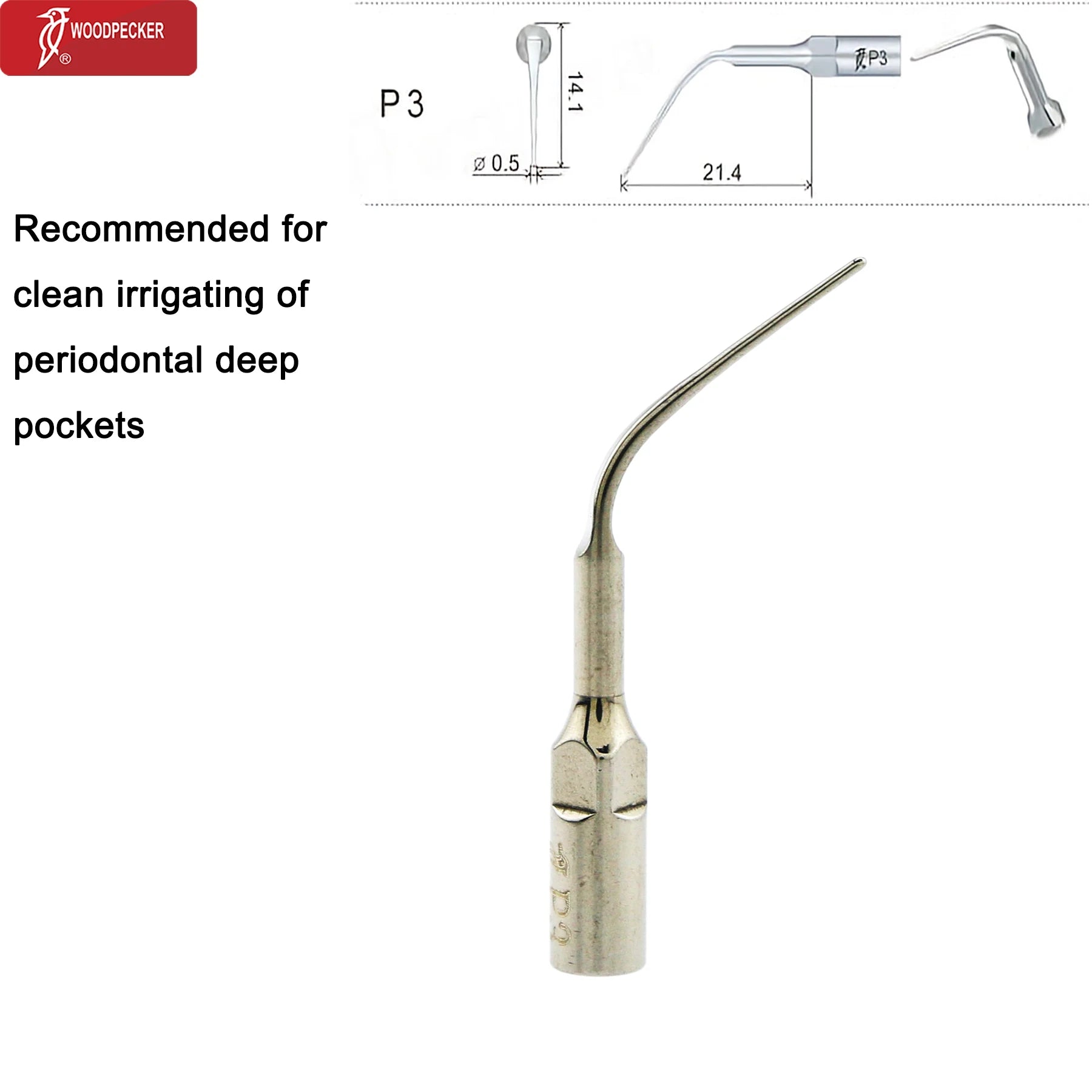 Original Woodpecker Dental Ultrasonic Scaler Tips Dentistry Ultrasound Tip P E G SB For Teeth Cleaning Dental Products Fit EMS P3