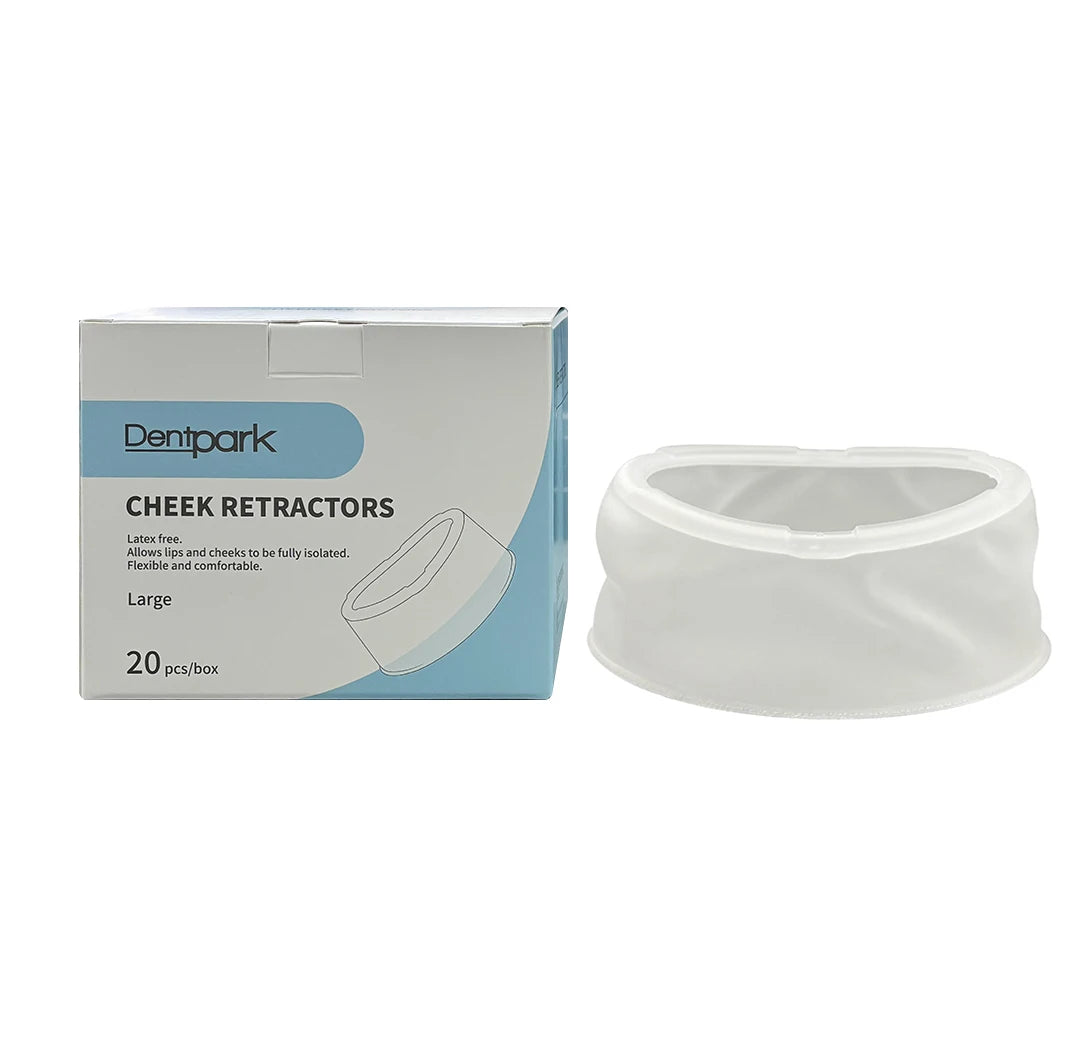 Dentpark 20PCS Per BOX 3D O-Shape Latex-Free Dental Lip Cheek Retractor Medium/Small Orthodontic and restoration Isolation Large 20pcs-box