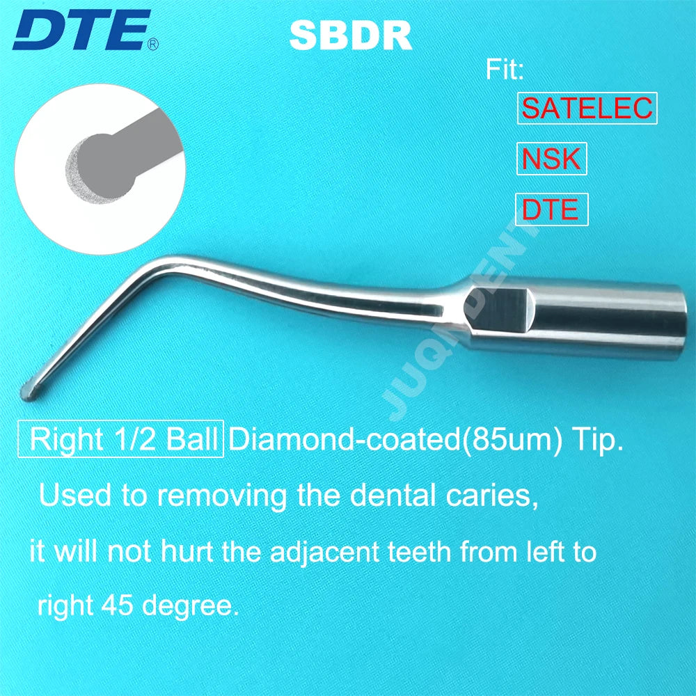DTE Dental Ultrasonic Scaler Tips Tooth Scaling Tip Cavity Preparation Fit SATELEC NSK Scaler Handpiece SBD1 SBD2 SBD3 SBDR SBDL SBDR