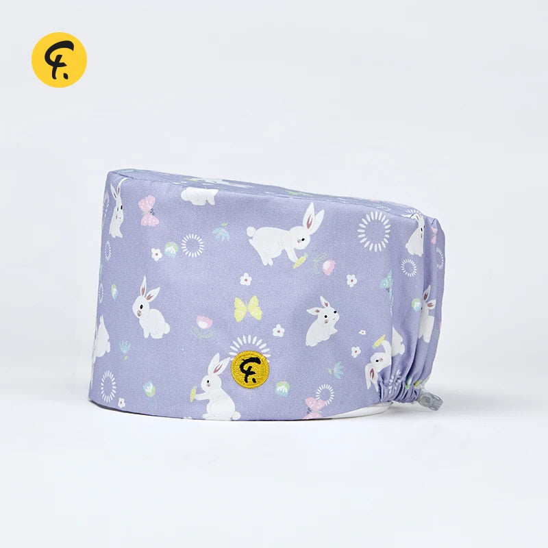 Disposable Surgical Caps Women Man Medical Beanie With Sweat Absorbing Wipes Hats Clinic Hospital Doctor Nurse Work Cornice Hat FRW001-009