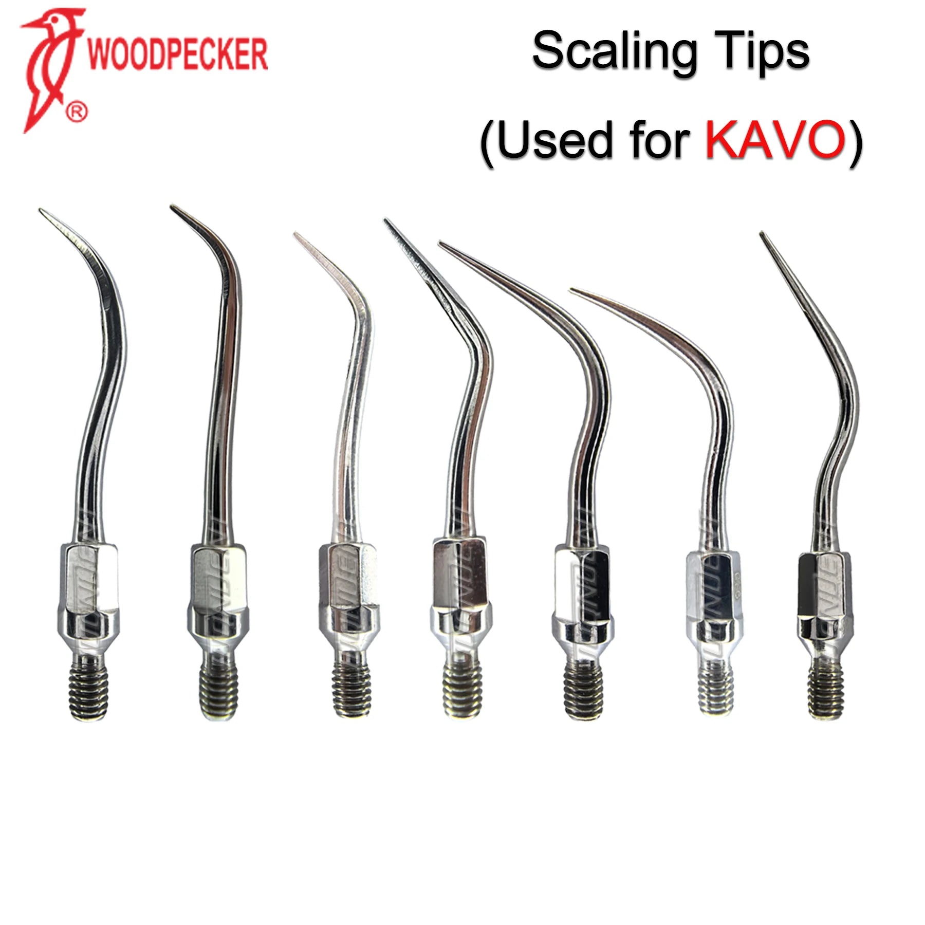 Woodpecker Dental Ultrasonic Scaler Tips Scaling Tip Fit KAVO SONICflex Dentistry Air Scaler Handpiece Dental Instrument GK1 GK2