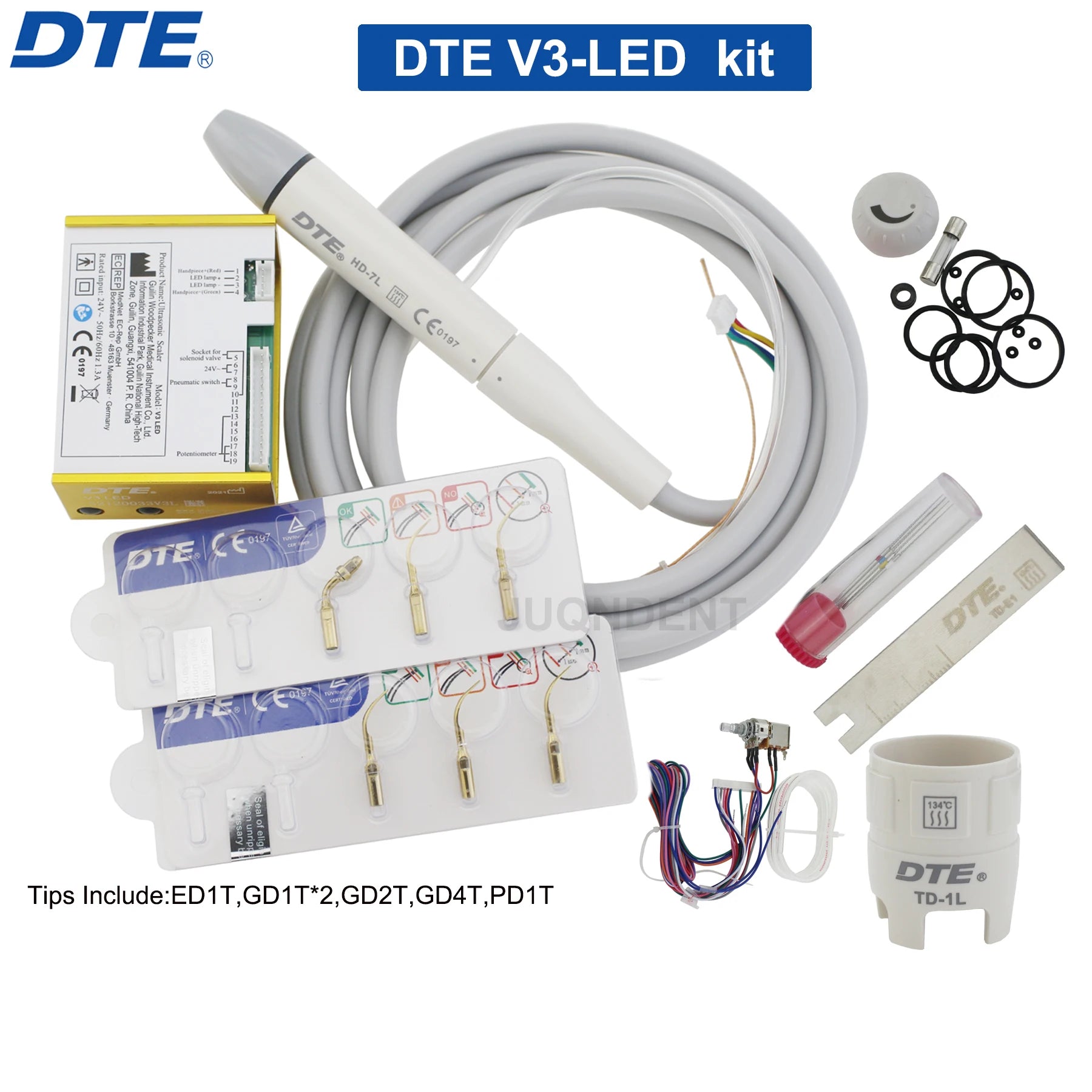 Woodpecker DTE Dental Ultrasonic Piezo Scaler Build-In UDS N2 N3 V2 V3 LED Main Unit Control Board Controller Dental Products V3 LED Scaler KIT