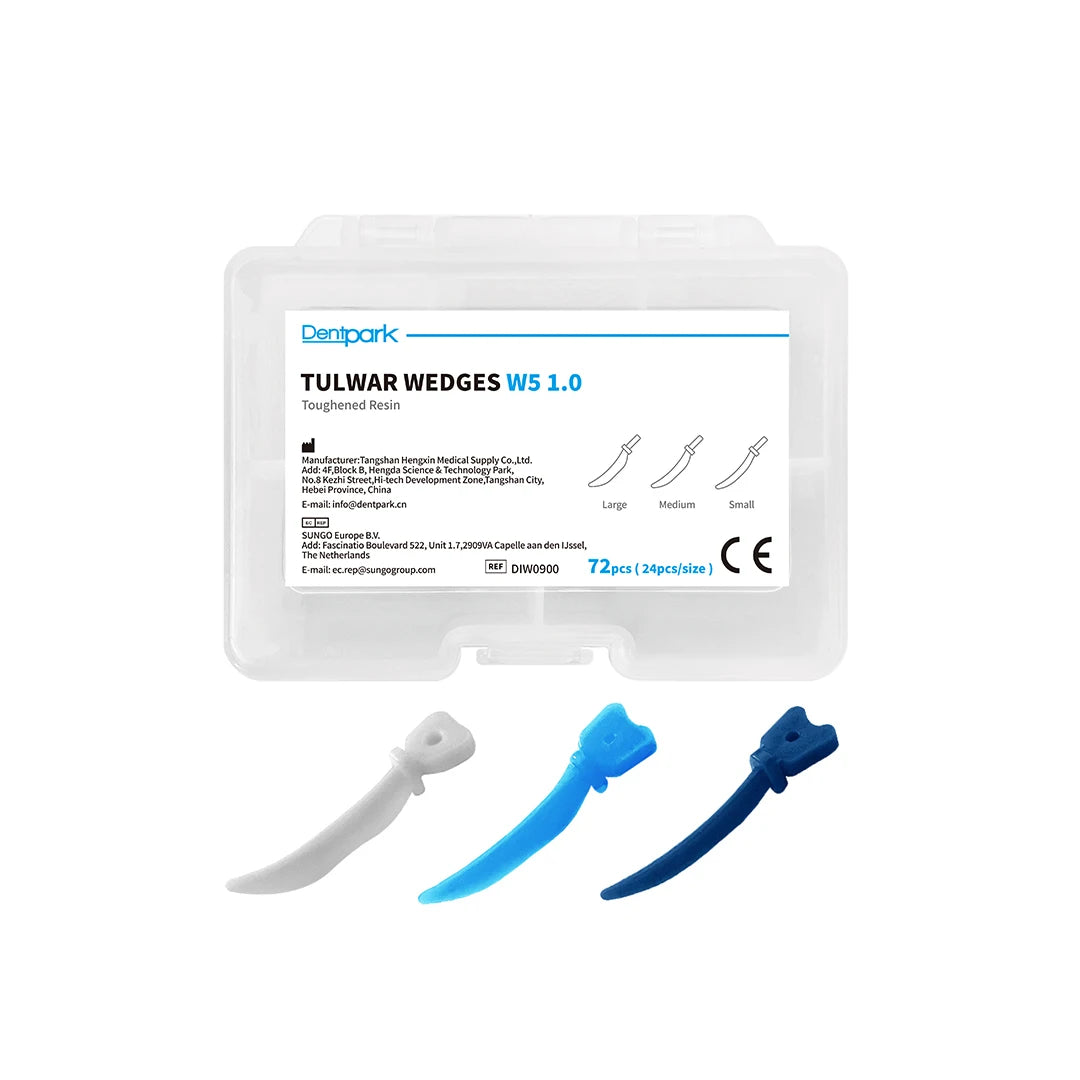 Dentpark Dental Interproximal Wedges kit or Refill Tooth Gap Sectional Matrix Dentistry Oral Care tools 134°Autoclavable W572pcs Assorted