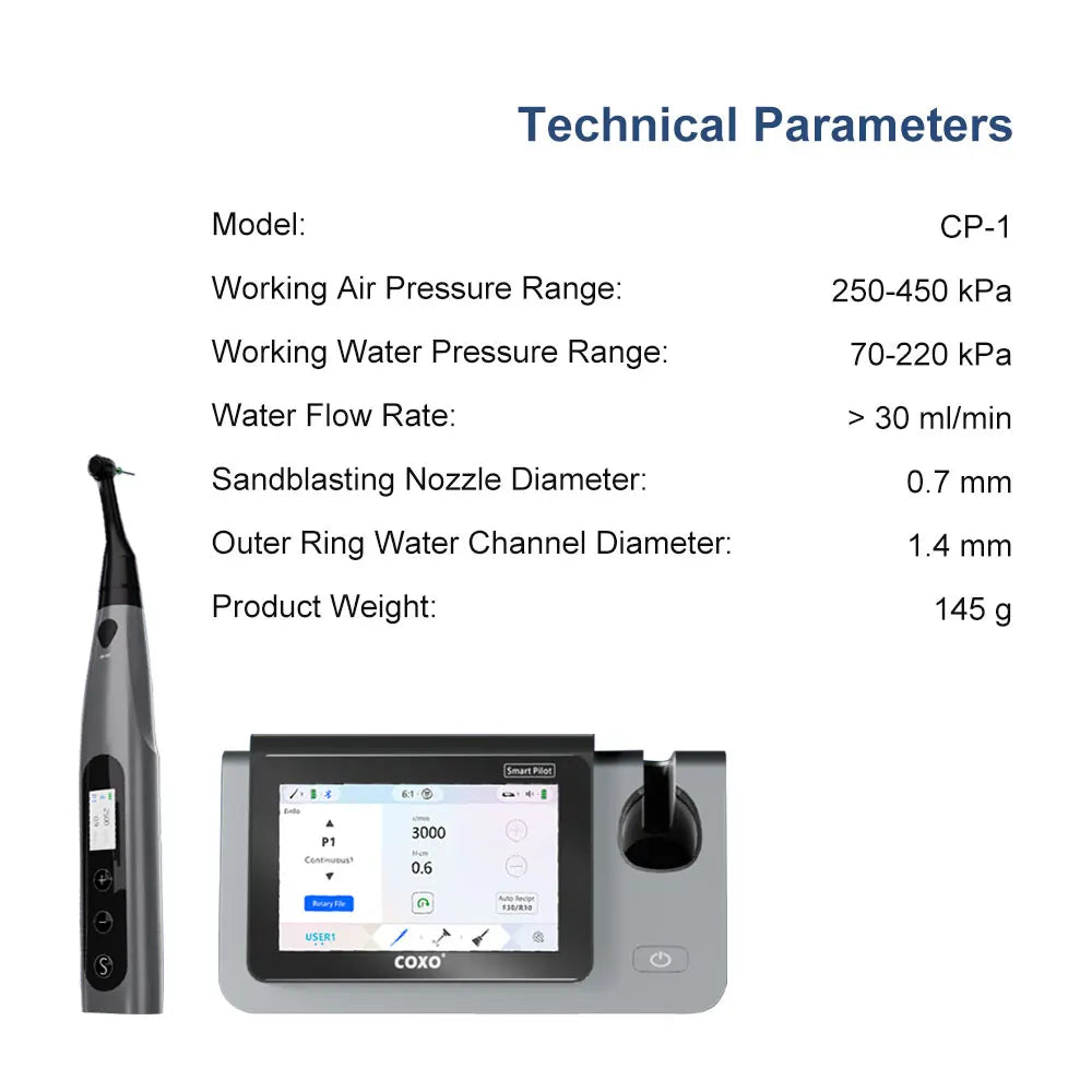 COXO C-SMART-i PILOT Dental Endo motors Large-size Color LCD 5 in 1 Functionality Contactless Super Mini Head charging