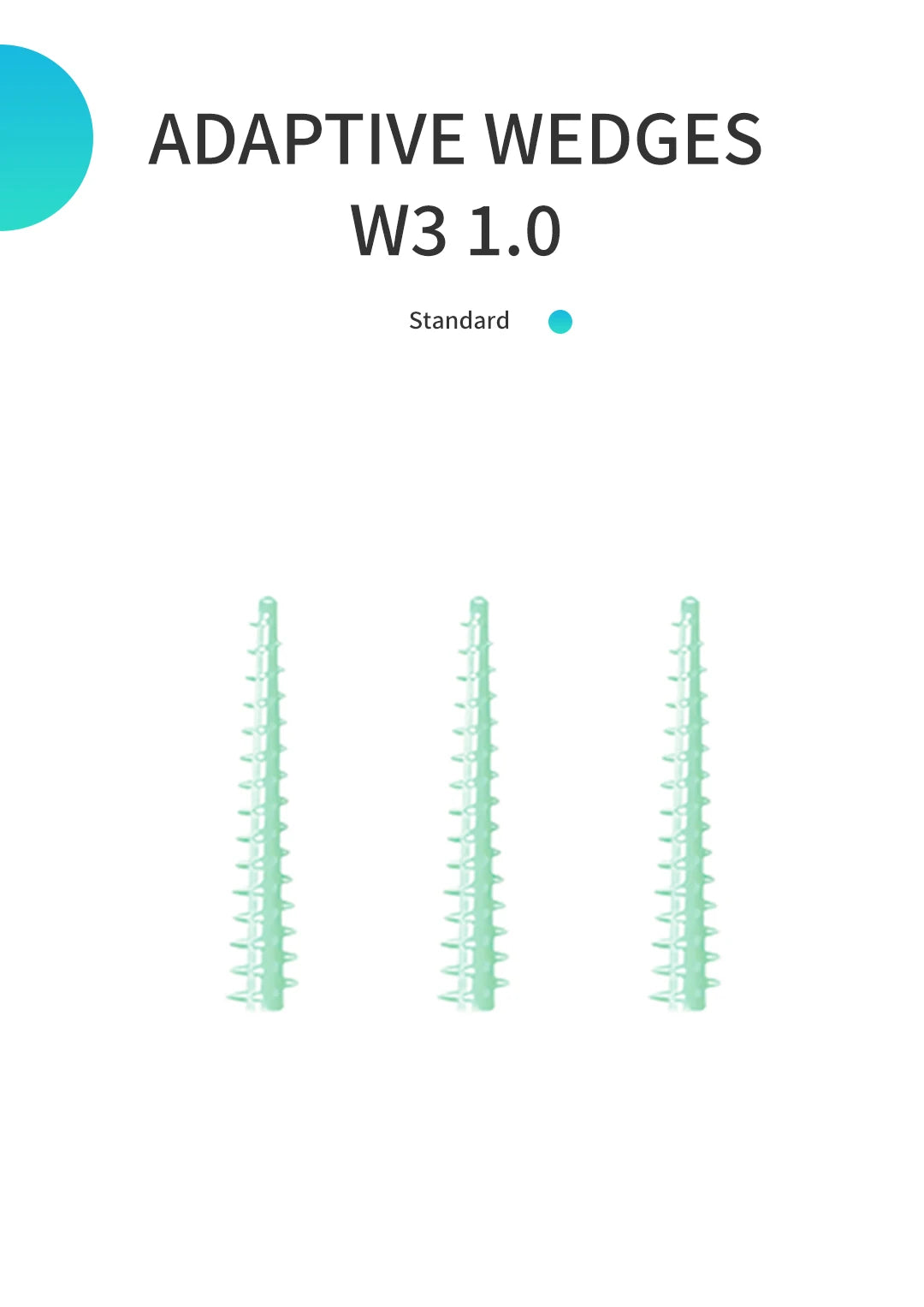 Dentpark/ 120pcs Dental Silicone Adaptive Interdental Wedges W3 Dental Tools sectional matrix system Matrix Matrices Dentistry