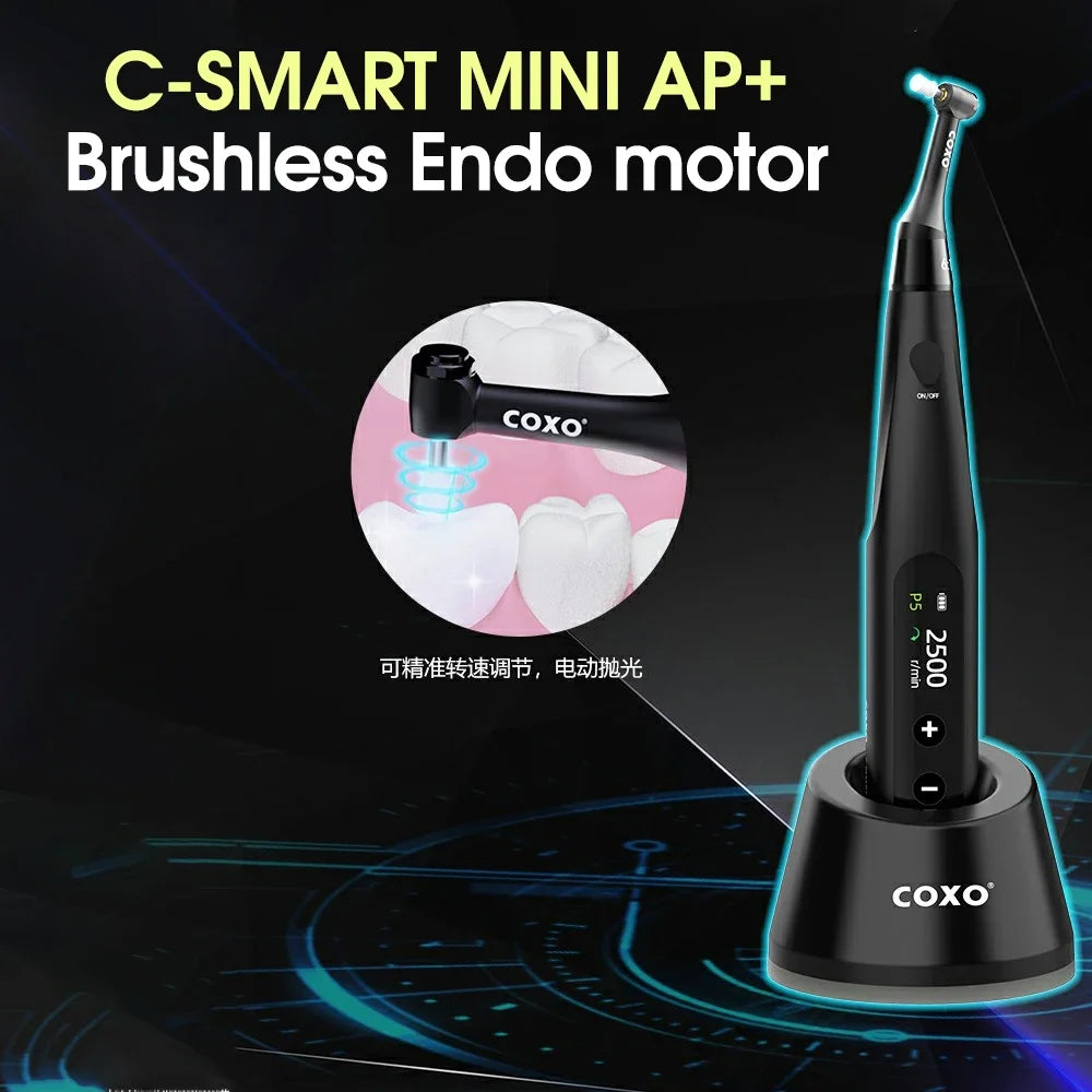 Endodontic Treatment Contactless Charging COXO C-SMART MINI AP+ Brushless Endo Motor Apex Locator,4 Working Modes,6:1Mini Head
