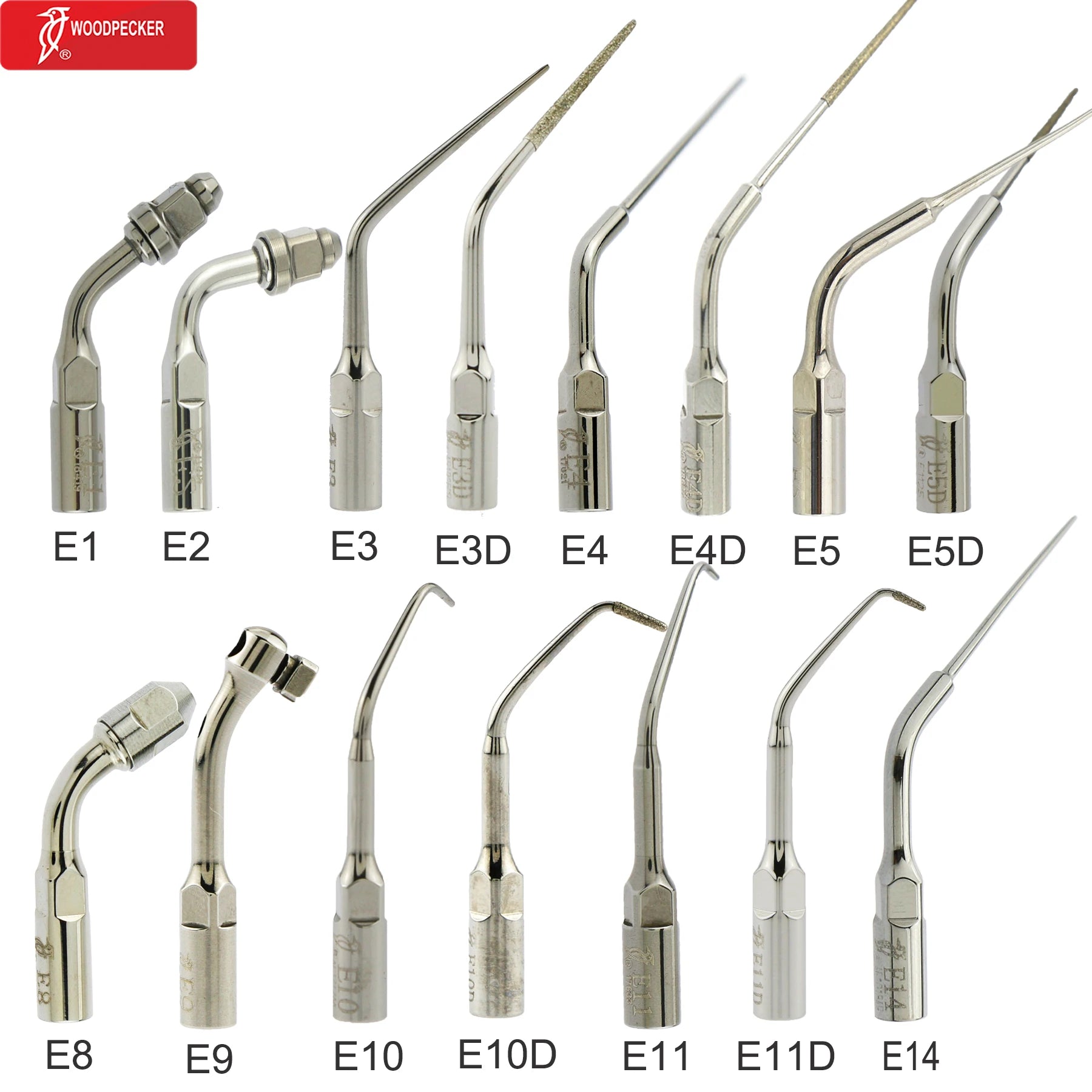 Woodpecker DTE Dental Ultrasonic Scaler Tips Scaling Endo Tip Dentistry Instruments Medical Accessories Fit EMS Satelec NSK
