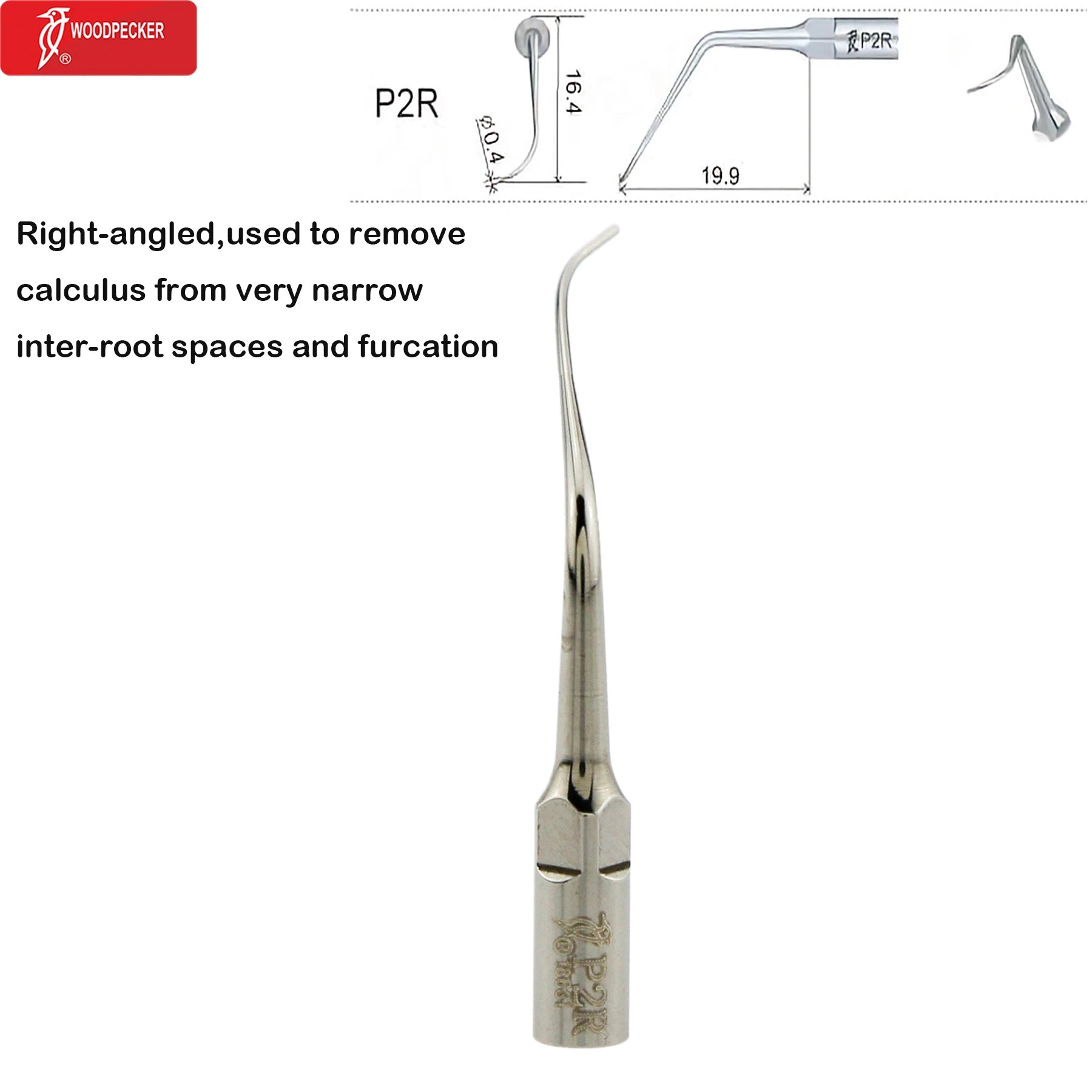 Original Woodpecker Dental Ultrasonic Scaler Tips Dentistry Ultrasound Tip P E G SB For Teeth Cleaning Dental Products Fit EMS P2R