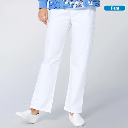 ANNO Hospital Staff Scrubs New Design Nursing Uniform Unisex Dental Clinic Supplies Nurse Work Uniforms Tops Pants Optional 18PT001-BaiSe-Pant