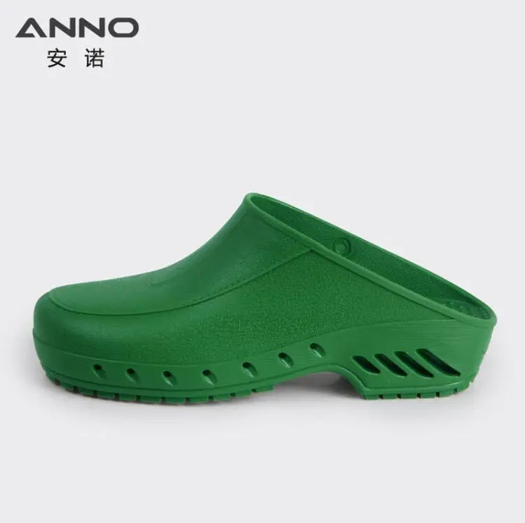 ANNO High Temperature Sterilization Shoes Classic Anti-static Anti Bacteria Clogs Safety Lab Doctor Nurse Slippers for Hospital C14