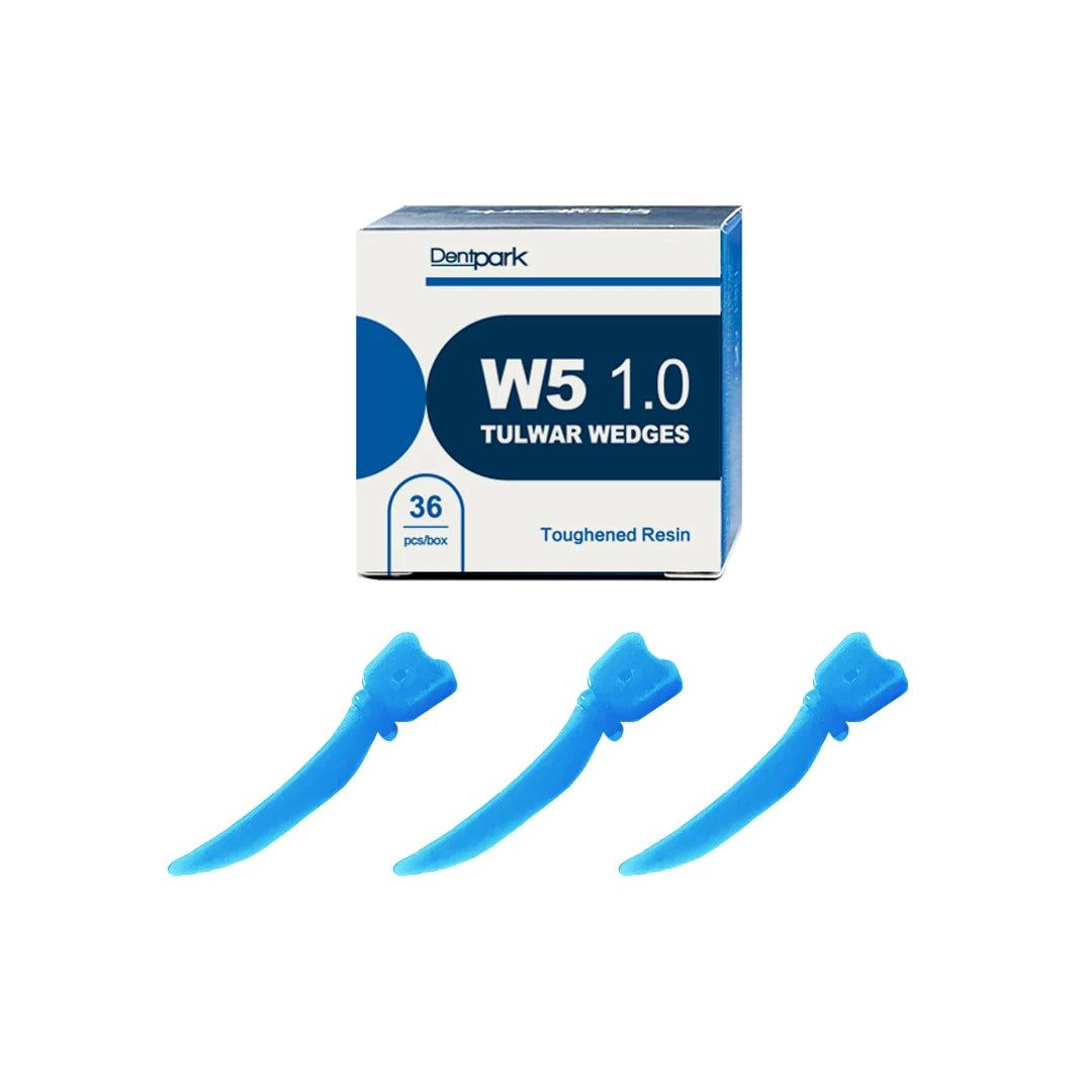 Dentpark/36Pcs or 72Pcs Dental Tulwar Wedges W5 Plastic Tooth Gap Sectional Matrix System Refill With Hole Dentistry Material 36pcs medium