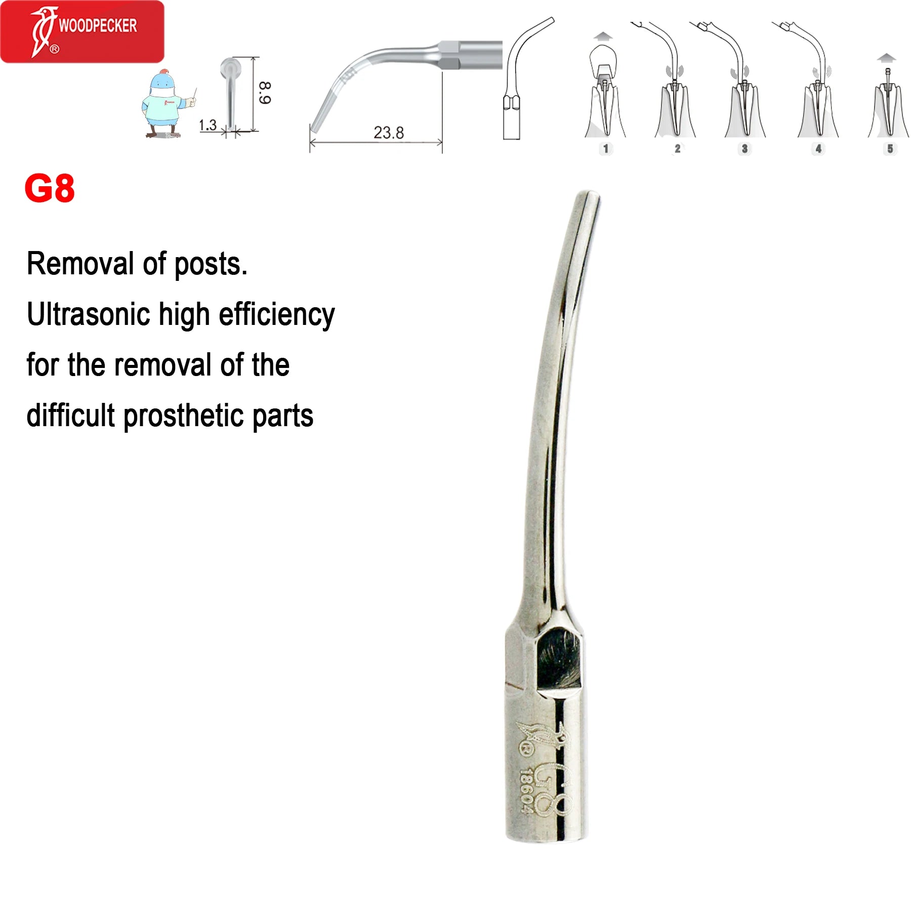 Dental Ultrasonic Scaler Tips Dentistry Instrument Scaling Tip Medical Accessories Fit EMS NSK SATELEC Scaler Handpiece G8