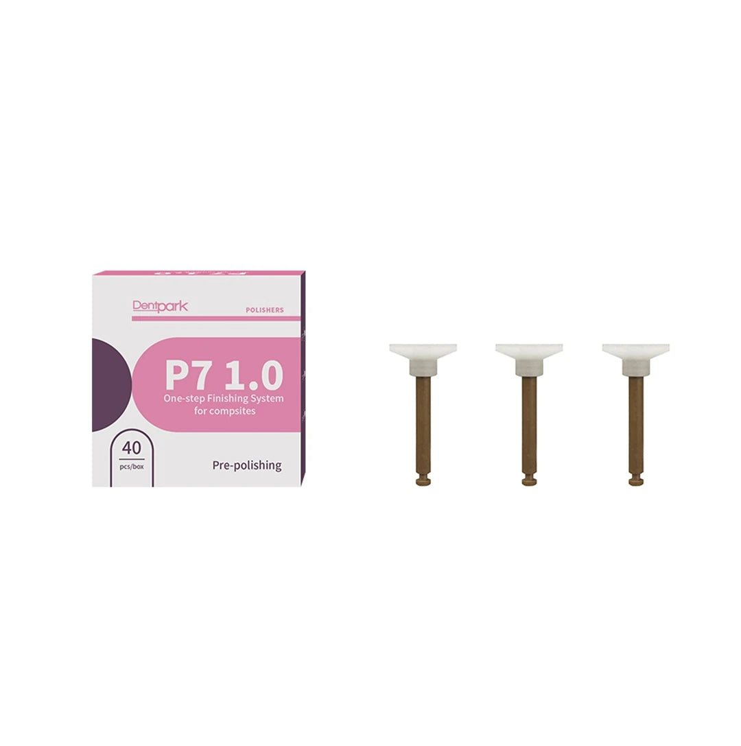 Dental Polisher One-step Finishing System Cup Point Disc for Composite Resin Restoration Nature Tooth Low-speed Tool RA Handle P7 Discs 40pcs