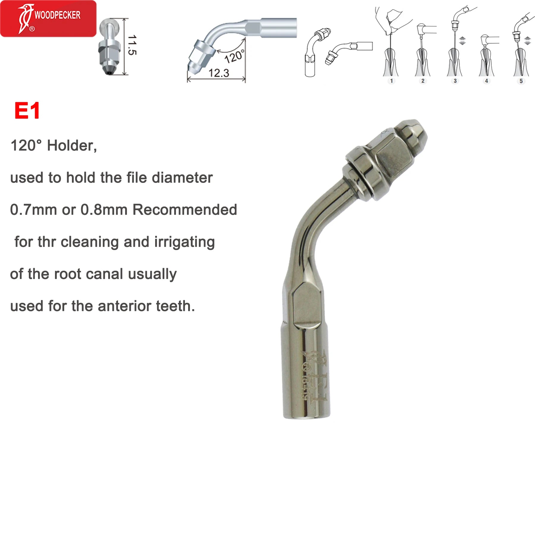 Original Woodpecker Dental Ultrasonic Scaler Tips Dentistry Ultrasound Tip P E G SB For Teeth Cleaning Dental Products Fit EMS E1