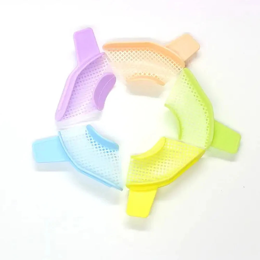 Dental Bite Trays Impression Partial Posterior Teeth Registration With Net 20pcs/Box Cotisen Disposable Dentist Tools Instrument