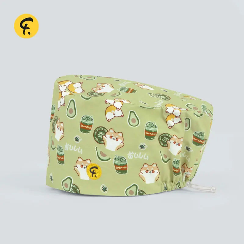 Disposable Surgical Caps Women Man Medical Beanie With Sweat Absorbing Wipes Hats Clinic Hospital Doctor Nurse Work Cornice Hat FRW001-047