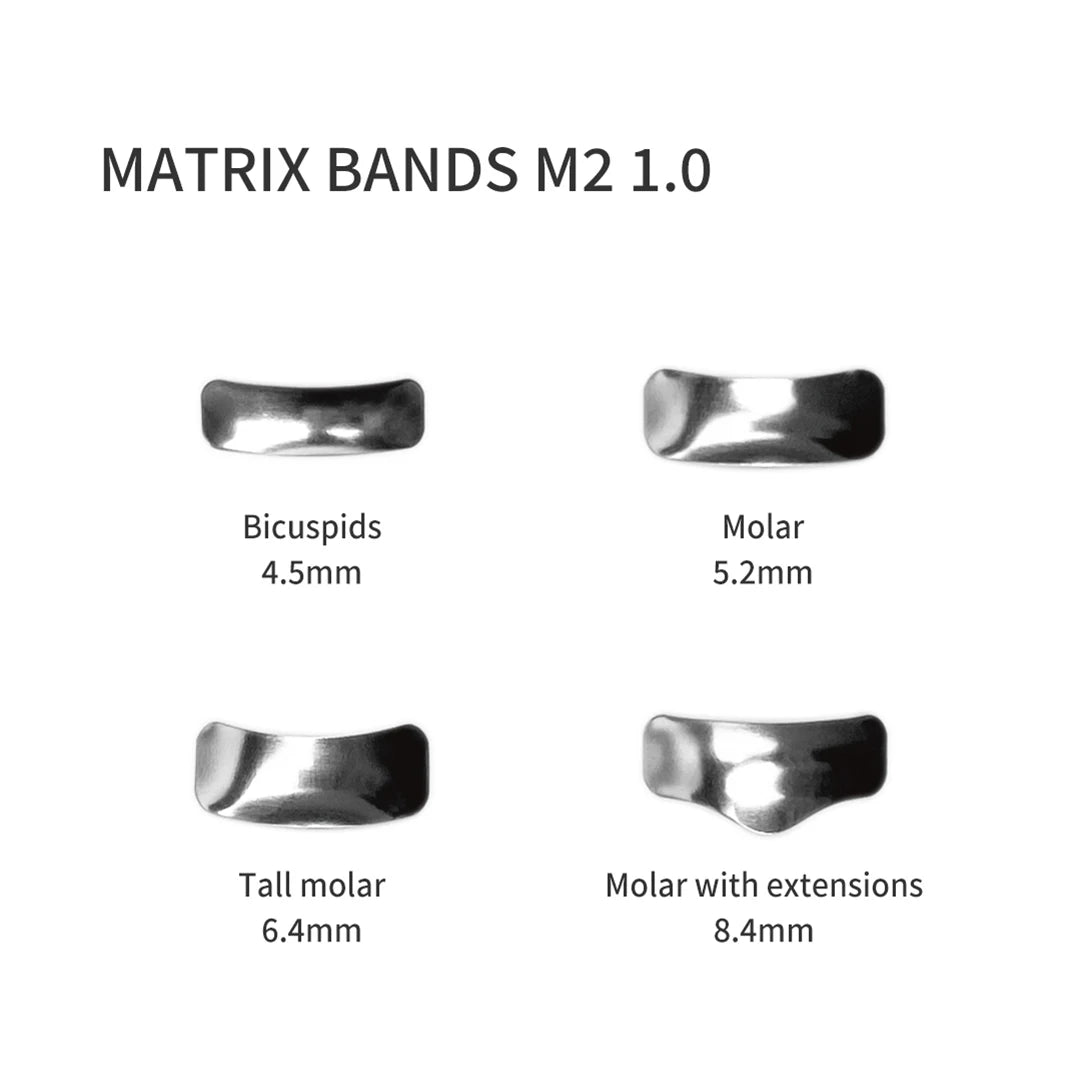 Dentpark Dental Sectional Matrix System Set Metal Matrices Bands Resin Clip Clamp Separating Ring Autoclavable Dentist Tools