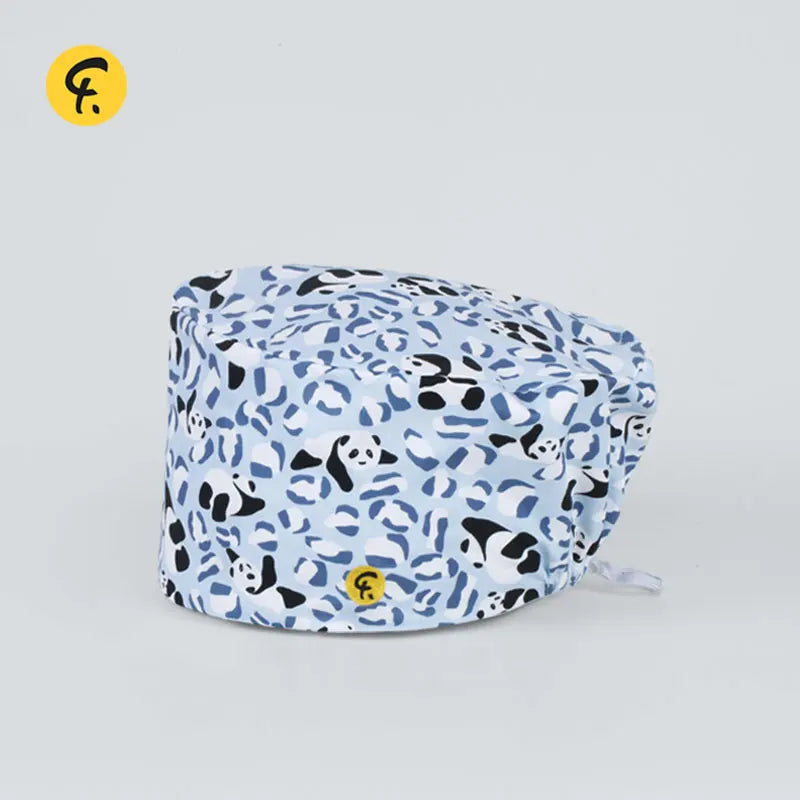 Disposable Surgical Caps Women Man Medical Beanie With Sweat Absorbing Wipes Hats Clinic Hospital Doctor Nurse Work Cornice Hat FRW001-072