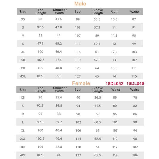 ANNO Long Sleeve Lab Uniforms With Spandex Elastic Work Out Wear Pharmacy Coat Chemistry Male Female White Doctor Gown