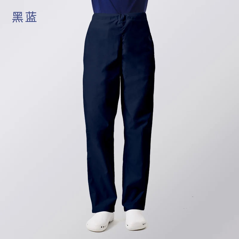 ANNO Work Trouser Doctor Nurse Uniform Bottoms Cotton More Pockets Dental Scrubs Pants SPA Nursing Scrub Pants 18PT001-HeiLan