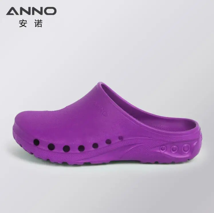 ANNO EVA Soft Doctors Nurses Shoes Hospital Clog Operating Room Lab SPA Slipper Work Flat Shoes for Long Standing C08