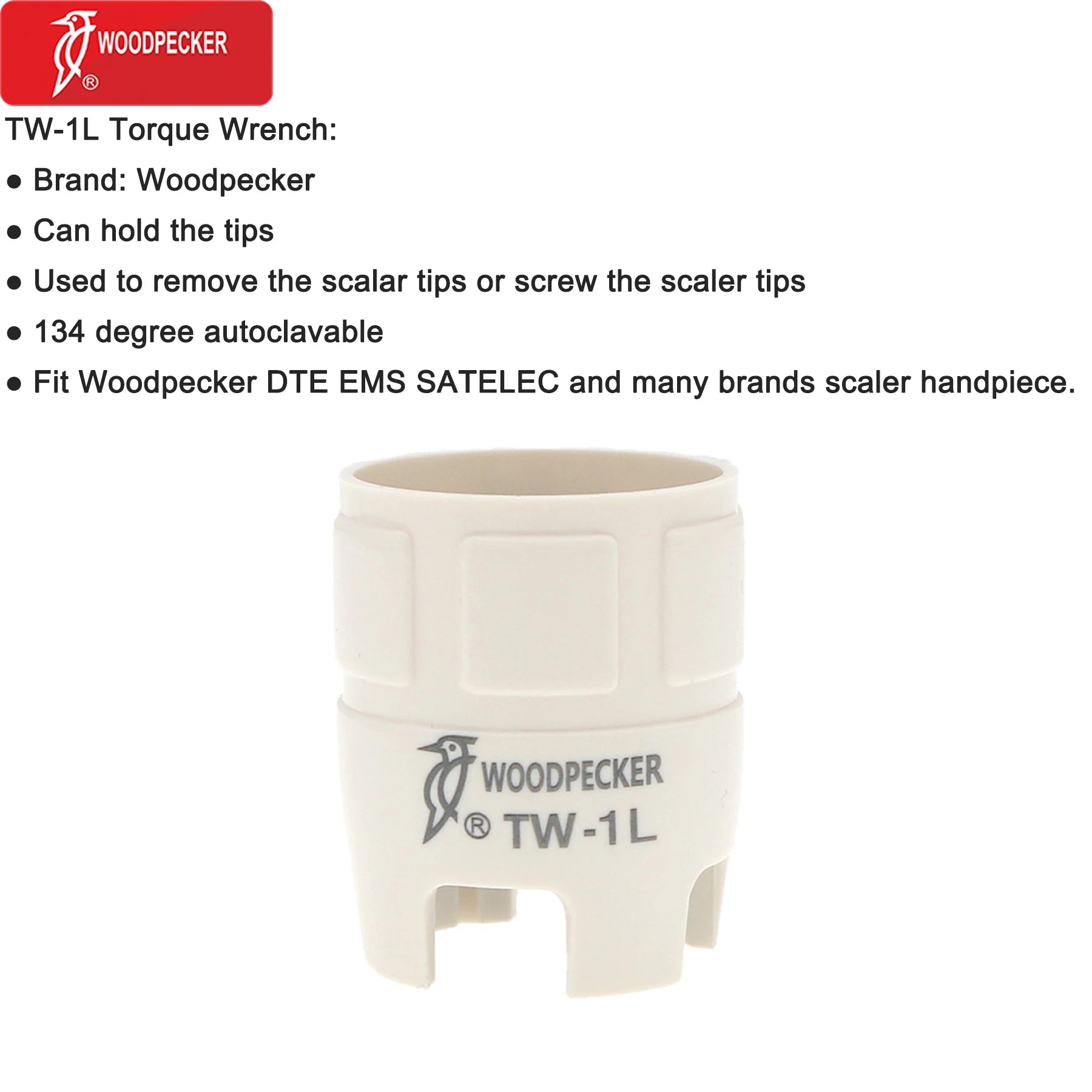 Woodpecker Dental Ultrasonic Scaler Handpiece Dentistry Ultrasound Scaling Handle HW-5L DTE HD-7L Dental Products TW-1L