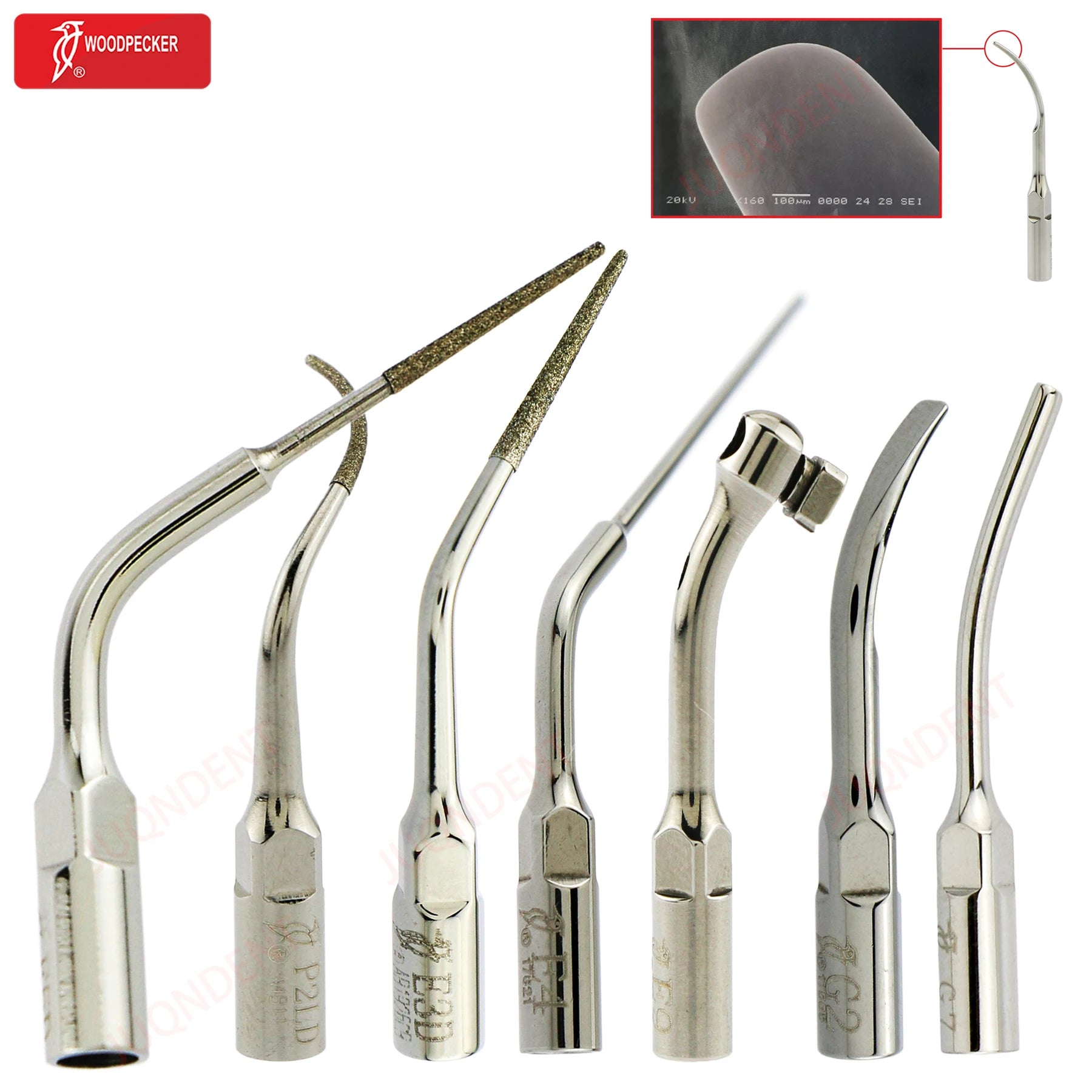 Woodpecker Dental Ultrasonic Scaler Piezo Build In UDS N2/N3 Scaler Tips For Teeth Scaling Endodontics Periodontics Fit EMS
