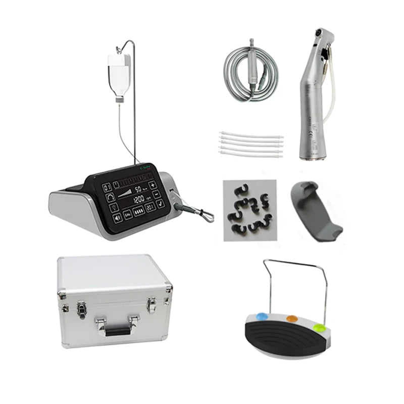 Dental Implant Motor COXO C-Sailor Pro Portable Professional Surgical Brushless Motor with Touch Screen with 20:1 Contra Angle