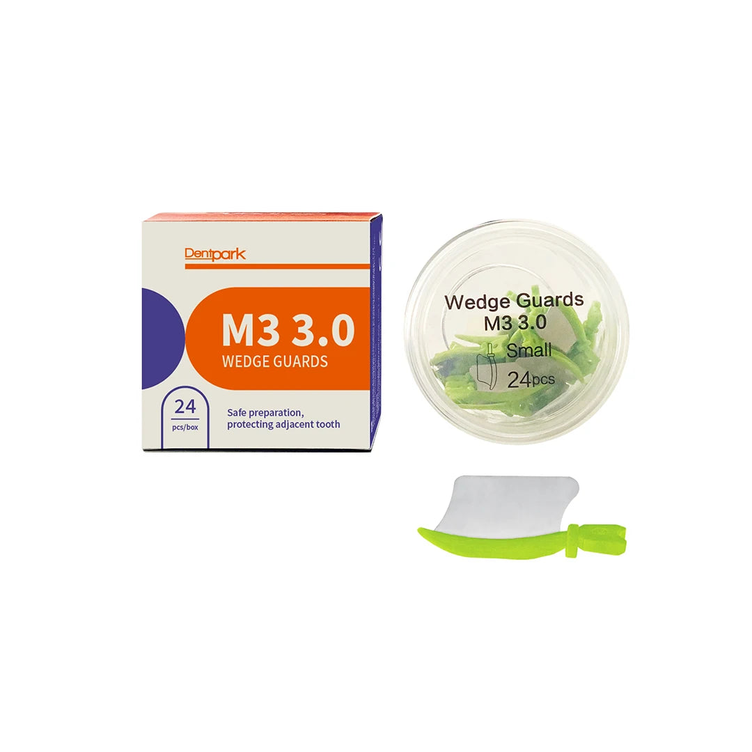 Dentpark/24Pcs or 72Pcs Dental Matrix Wedge Guards M3 Being placed before preparation to protect adjacent tooth Dentistry tool 24pcs small