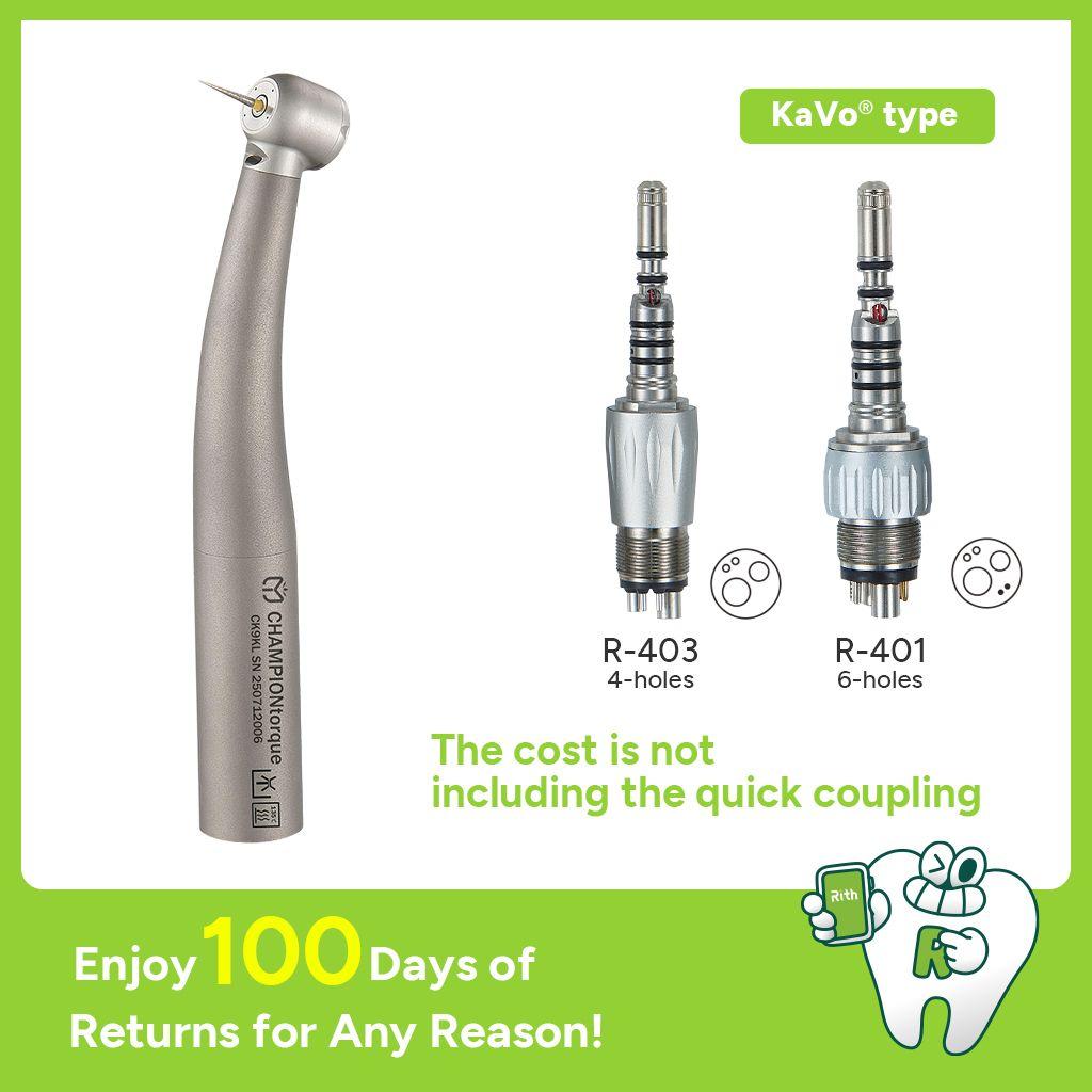 Titanium Fiber Optic Handpiece (KaVo®type) Torque head